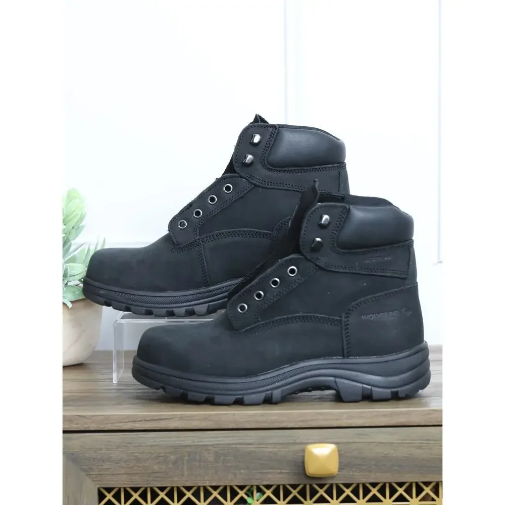 Wolverine Steel Toe Work Boots Men 8EW Wide EH ASTM F2413 Black Safety Boots NEW
